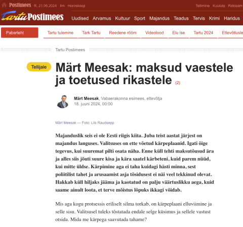 Tartu Postimehe screenshot